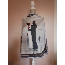 Dance me to the End of Love Square Silk Scarf