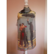 The Singing Butler Silk Chiffon Scarf